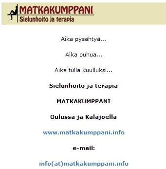 Sielunhoito ja terapia Matkakumppni